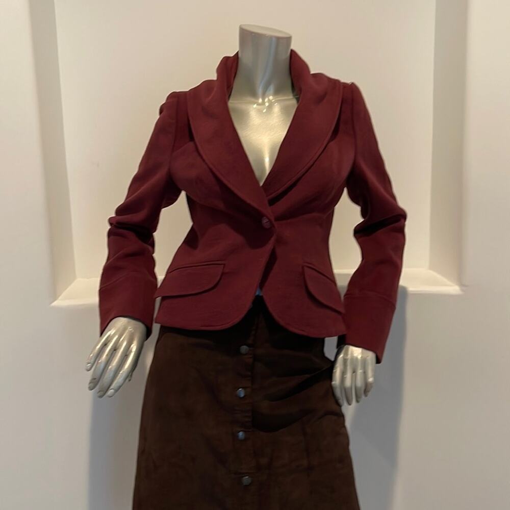 A D E C2 By Philippe A D E C Cropped Wool Blazer … - image 1